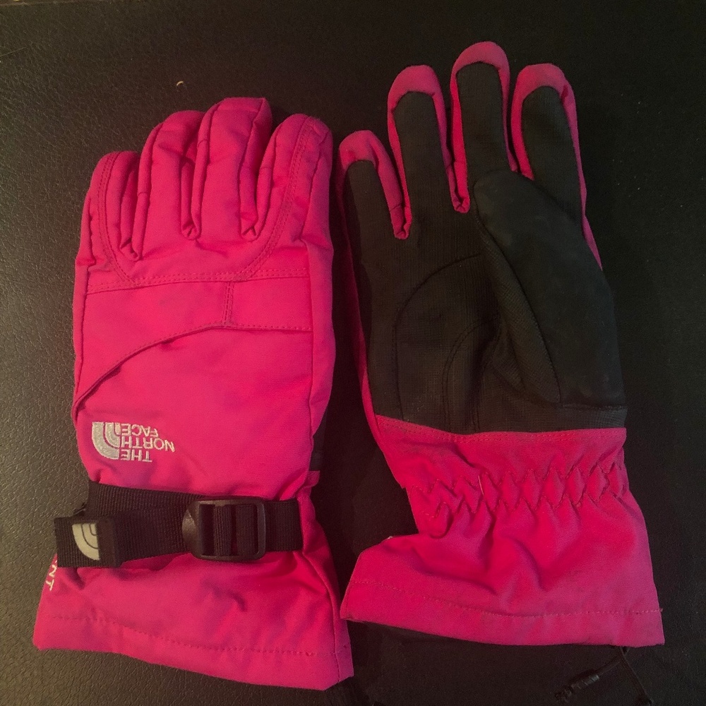 The North Face Pink Ski Gloves (Size Sm)
